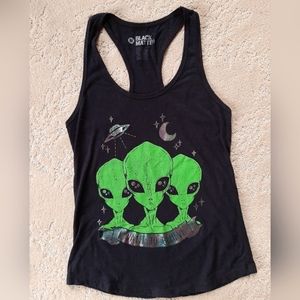 Black Holo Alien I Want To Believe Tank Top Black Matter Hot Topic Size Medium